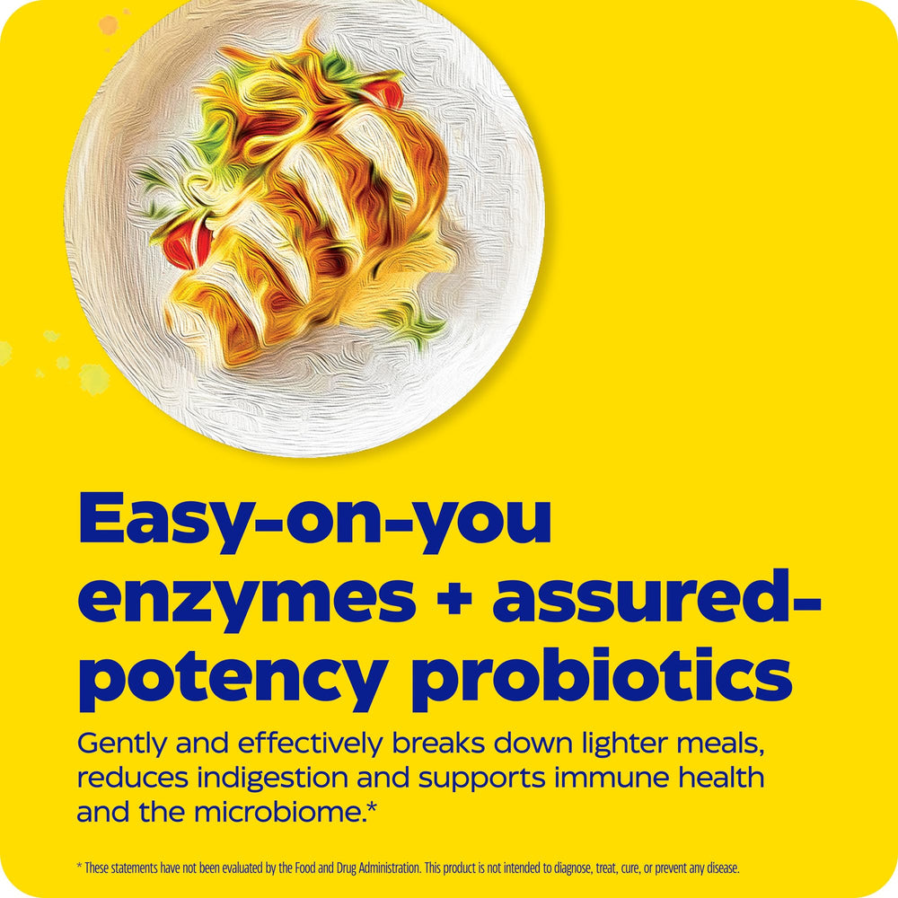 Enzymedica Digest Basic + Probiotics Thera-blend enzymes visual.