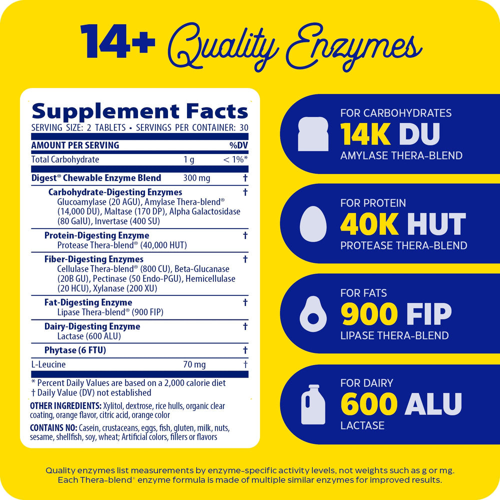 Enzymedica Digest Chewable bottle with label highlights vegan and gluten-free purity promise.