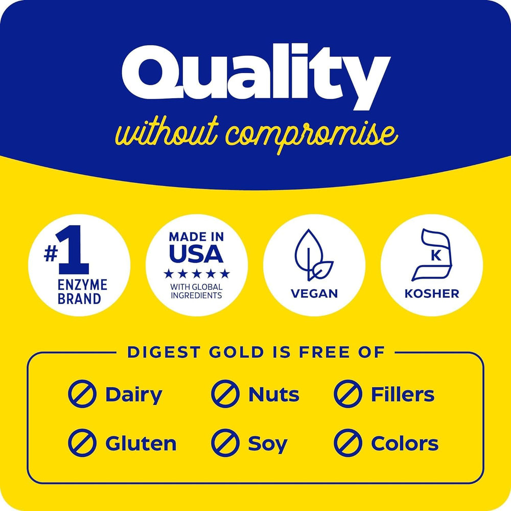 Enzymedica Digest Gold + ATPro Thera-blend enzymes support digestion across pH levels.