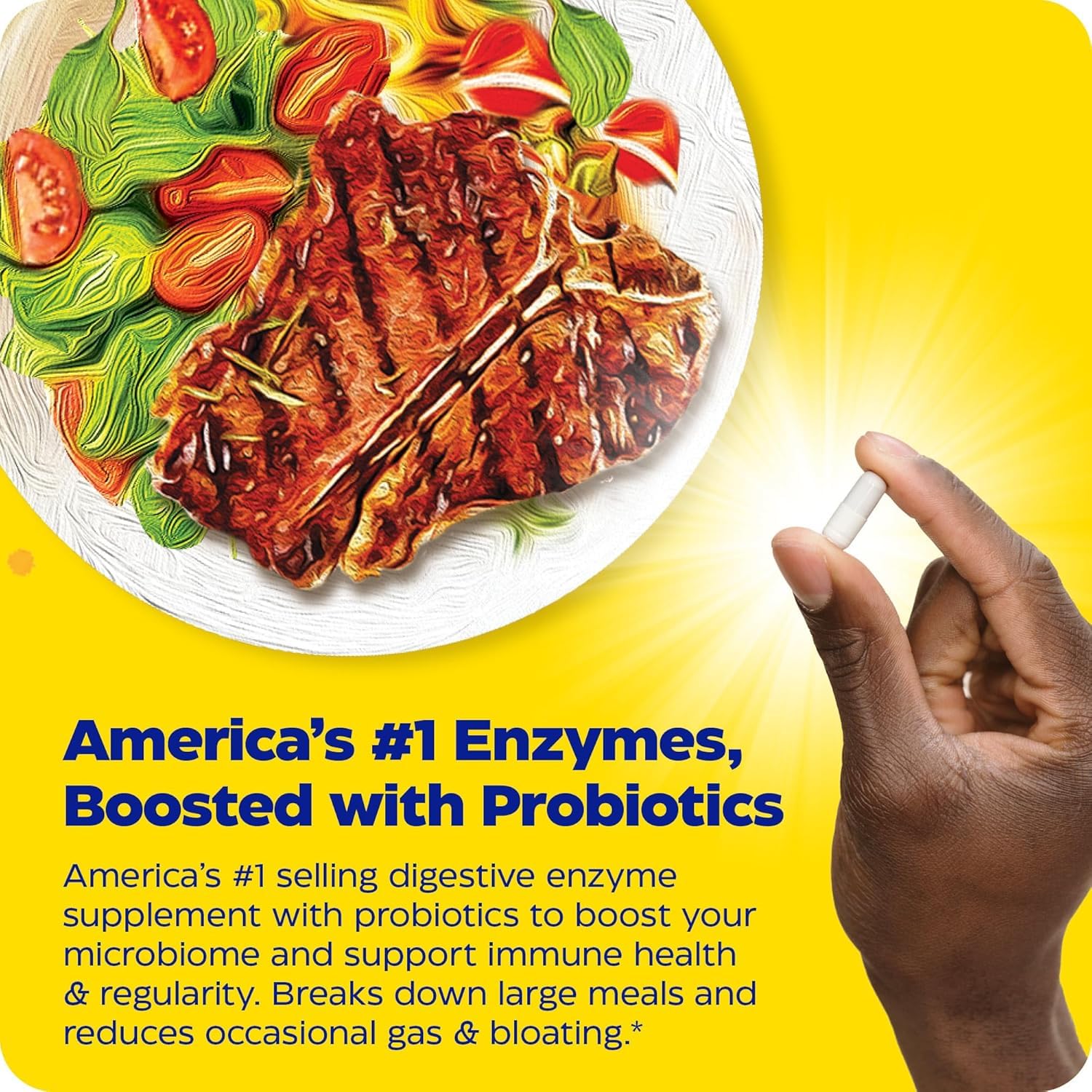 Enzymedica Digest Gold TherA-blend label highlights enzymes optimized across digestive pH levels