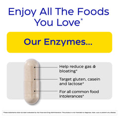 Enzymedica Digest Spectrum bottle side view highlighting vegan, gluten- and dairy-free formulation