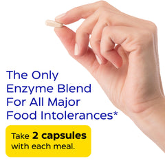 Enzymedica Digest Spectrum capsules close-up shows easy-to-take capsules for meals