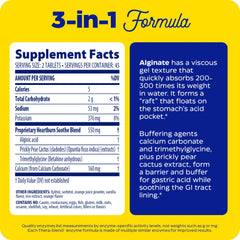 Enzymedica Heartburn Soothe bottle label with ingredient highlights