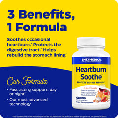 Close-up of Enzymedica Heartburn Soothe chewable tablet being readied