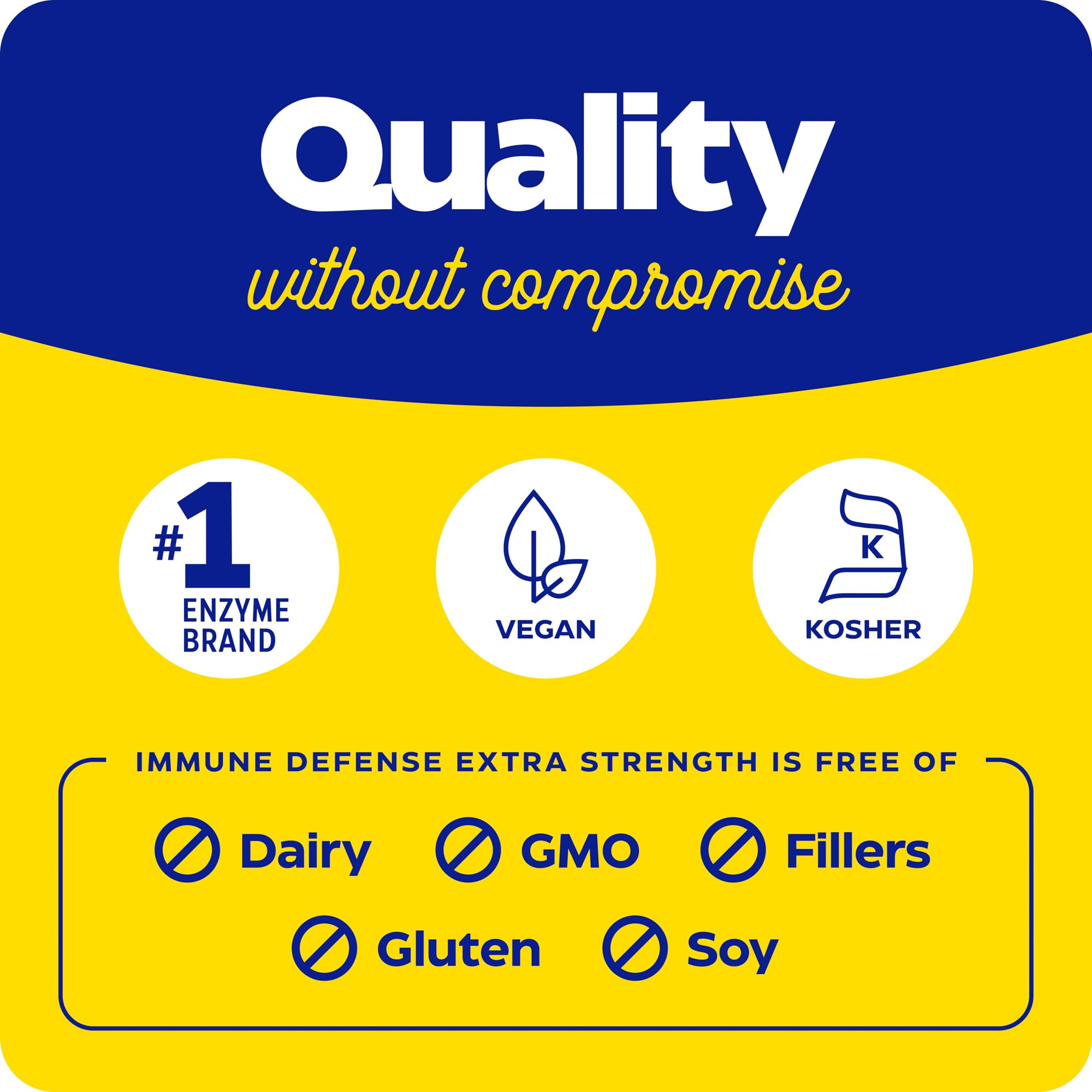 Enzymedica Immune Defense capsules in hand for on-the-go immune support