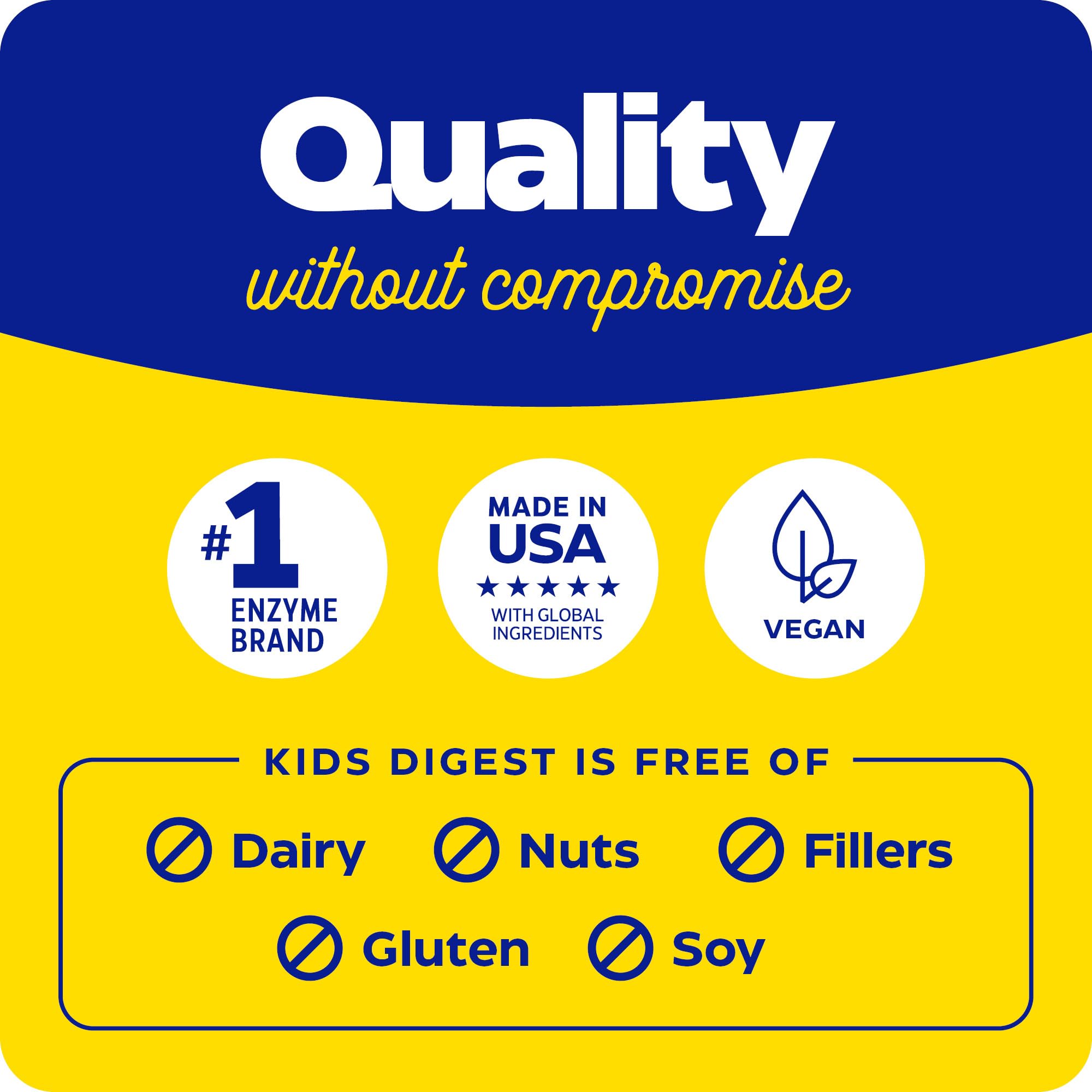 Fruit punch flavor imagery emphasizing kid-approved taste