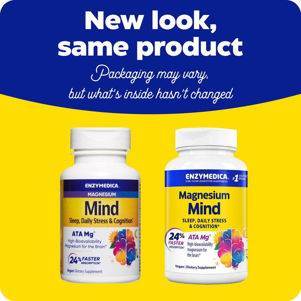 Cognitive wellness with Enzymedica Magnesium Mind and ATA Mg.