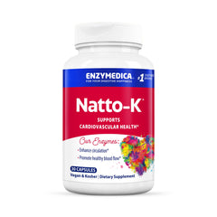 Enzymedica Natto-K bottle label for easy daily use.
