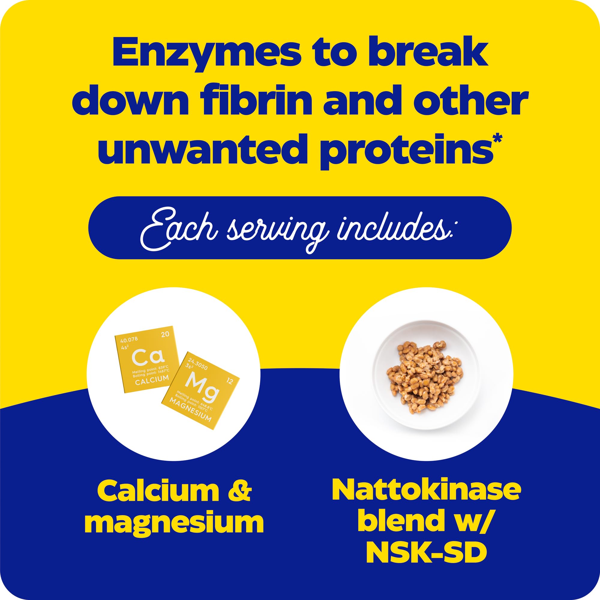 Enzymedica Natto-K capsules in hand for on-the-go use.