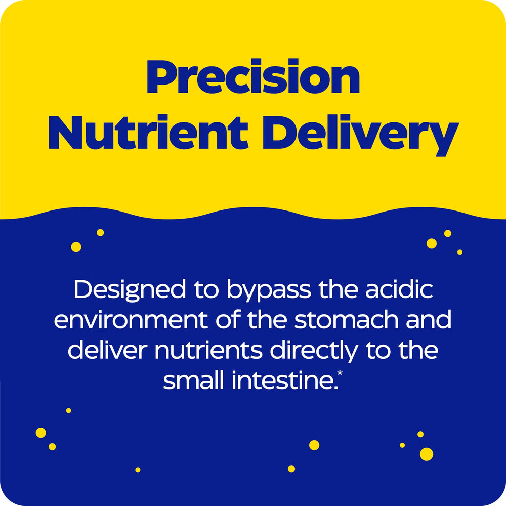 Enzymedica pH-Basic bottle side label showing dosage and vegan formula.