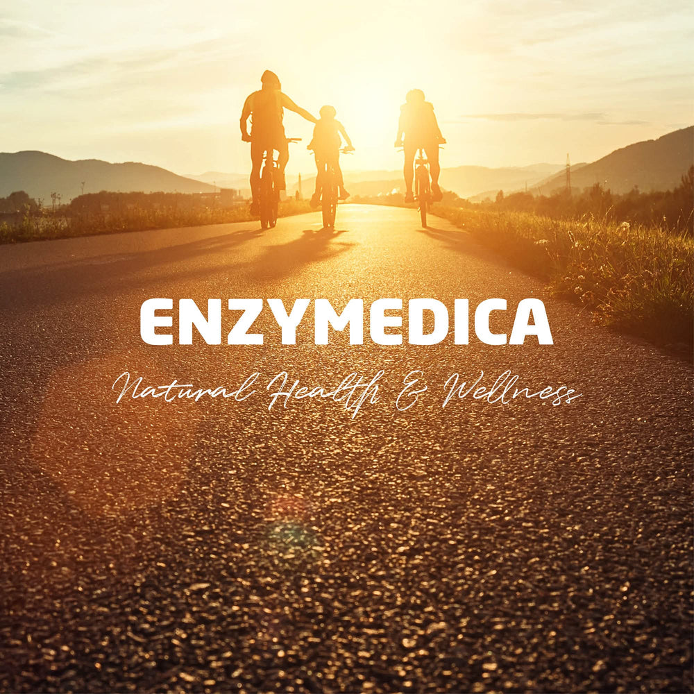 Enzymedica Repair Gold packaging close-up showing clean, allergen-free formula.