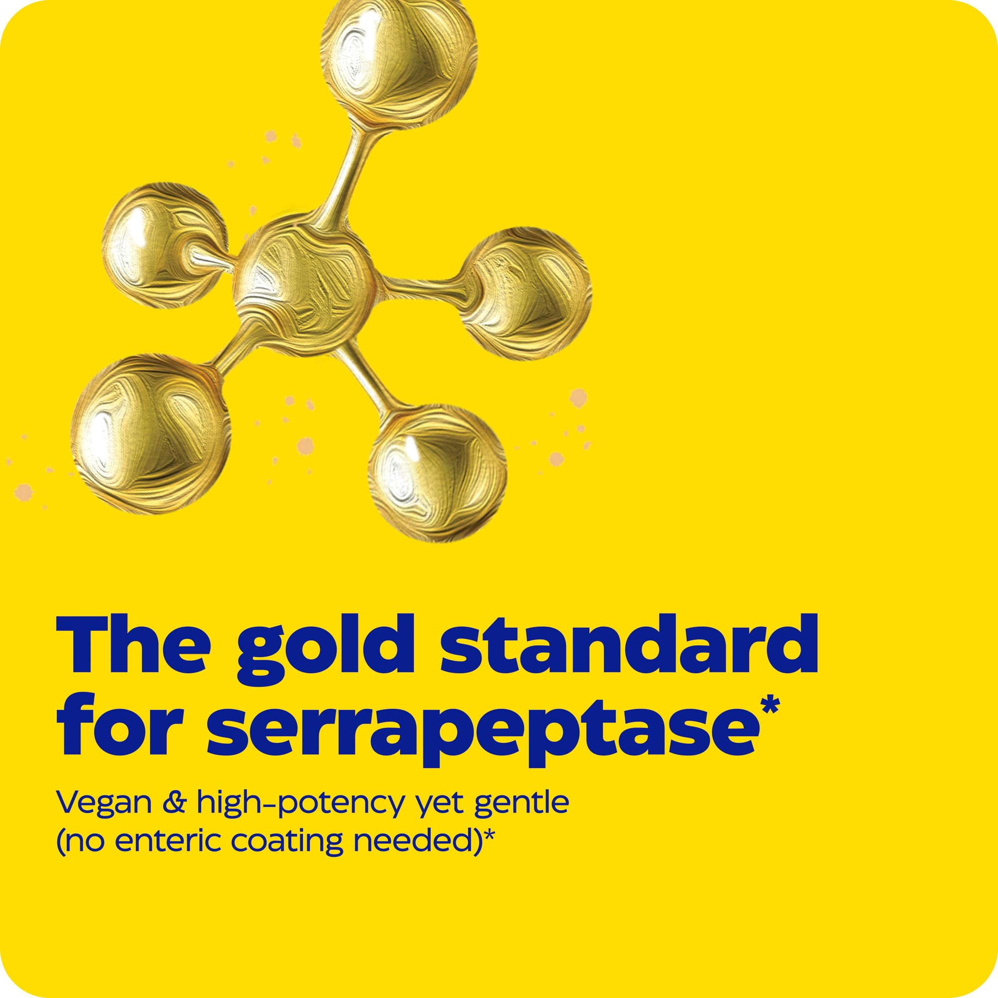 Enzymedica SerraGold bottle illustrating morning routine and easy daily intake.