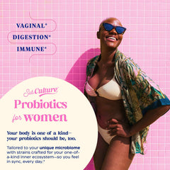 Enzymedica SubCulture Probiotics for Women dosage guidance for easy daily use.