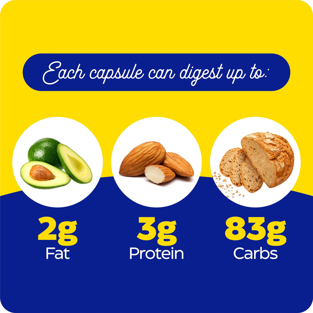 VeggieGest label graphic emphasizes 12-enzyme blend for meals.