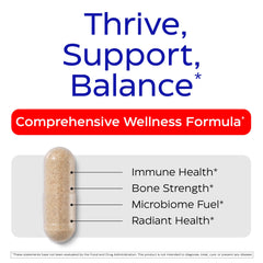 Close-up of Enzymedica capsules highlights vegan D3 and K2 MK-7 for daily wellness.