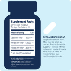 Enzyme Science Lypo Optimize bottle label showing vegan and kosher certification