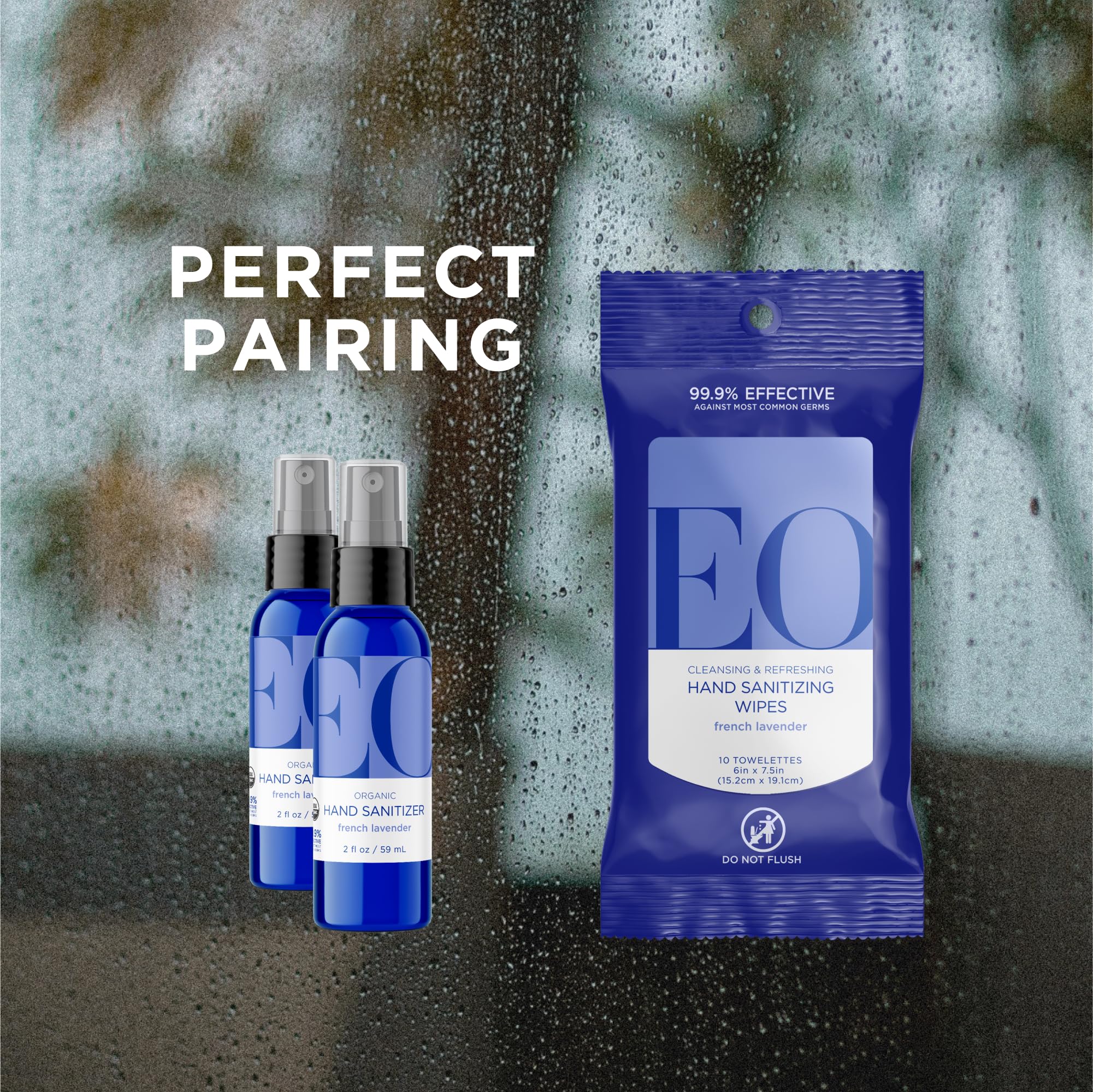Product display highlighting organic and cruelty-free branding