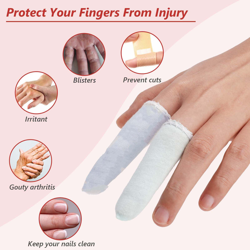 EORTA finger cots prevent fingerprints on small parts and electronics; random colors included.