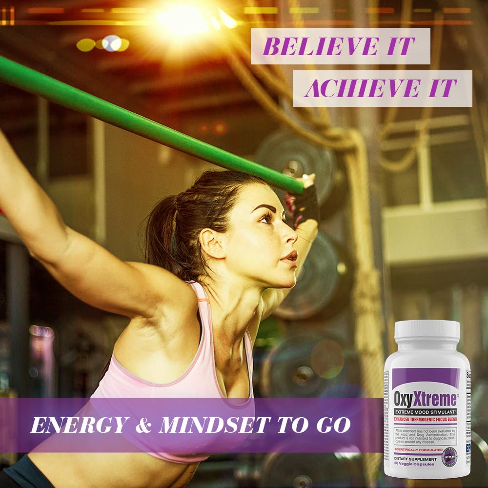 EPG Oxy Xtreme purple veggie capsules ready for daily energy.