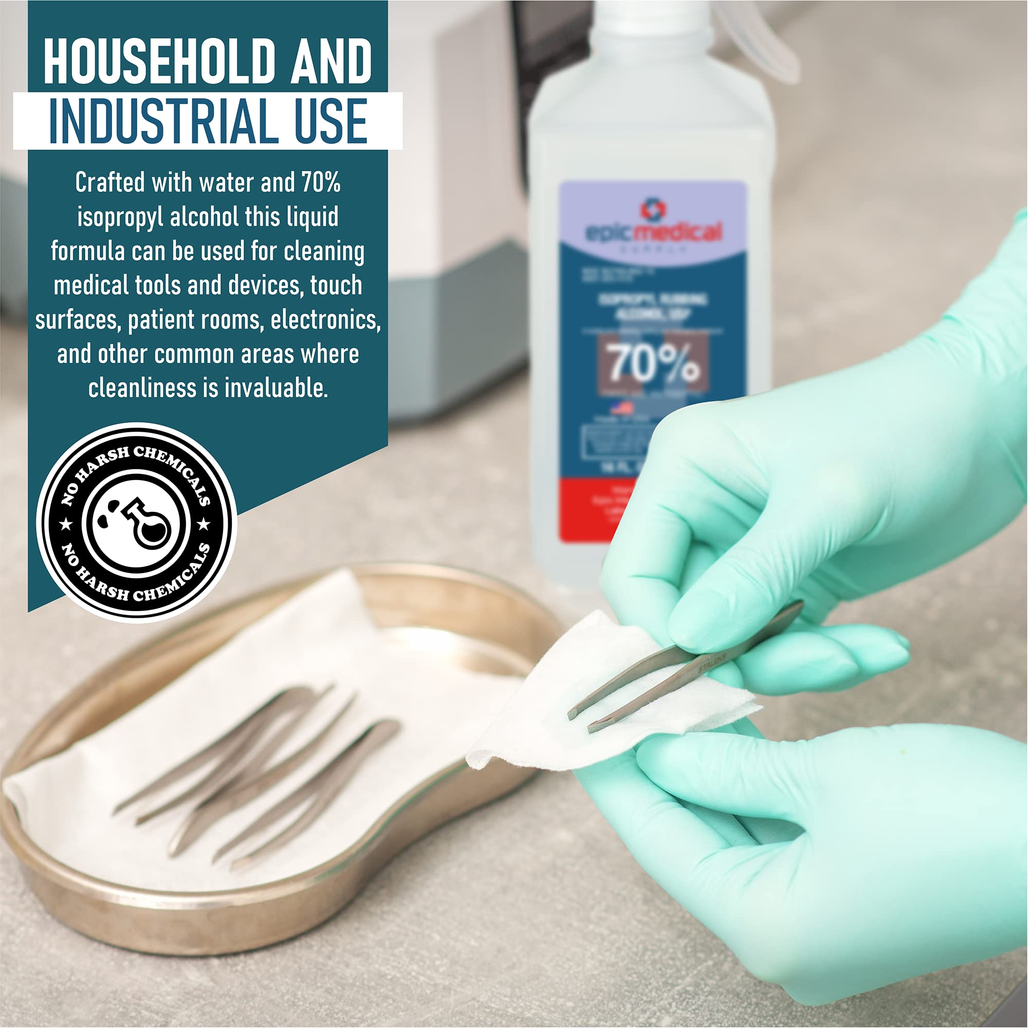 Epic Medical Supply wound-cleaning use supports safe first-aid steps.
