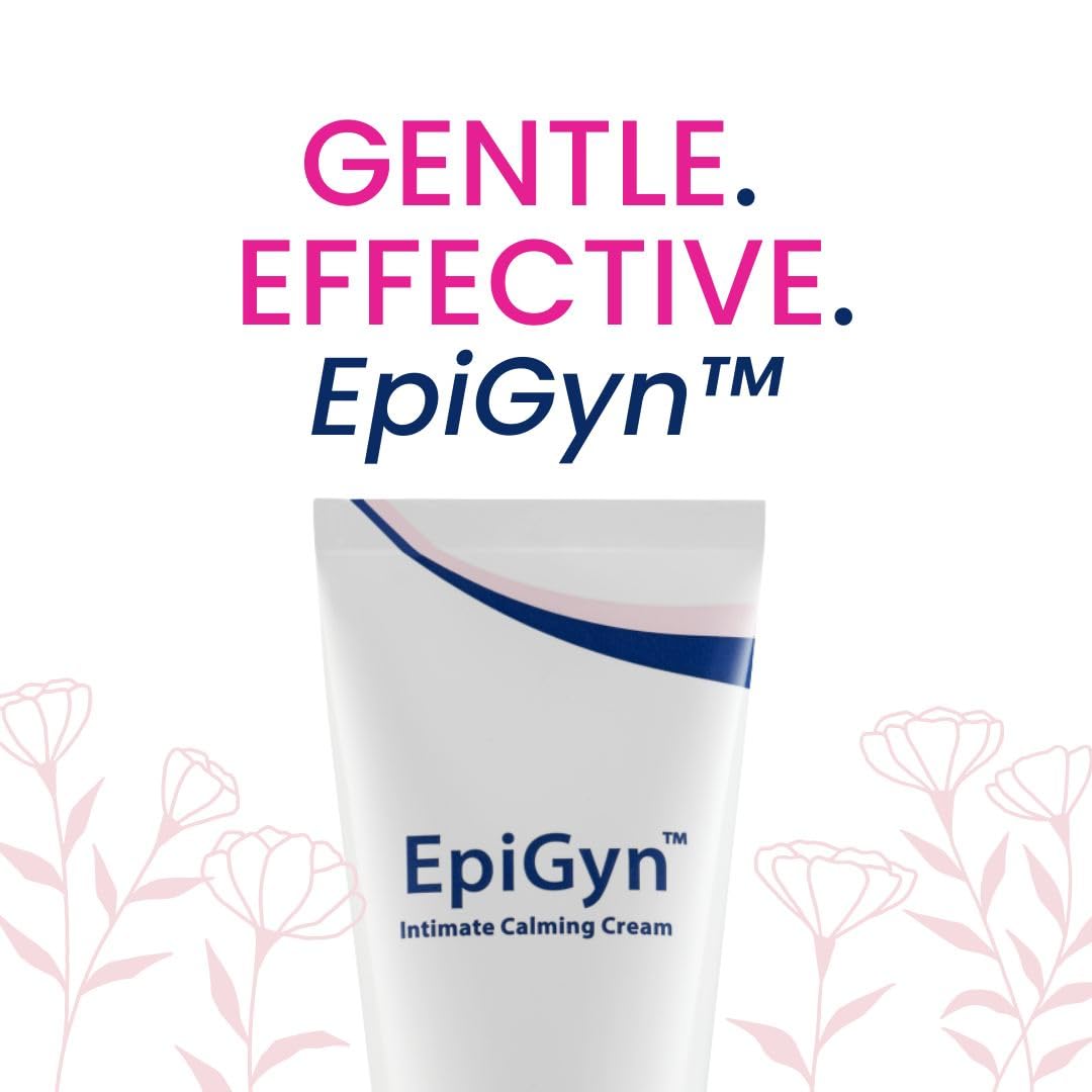 Close-up of EpiGyn Vulva Moisturizer tube for quick, soothing application.