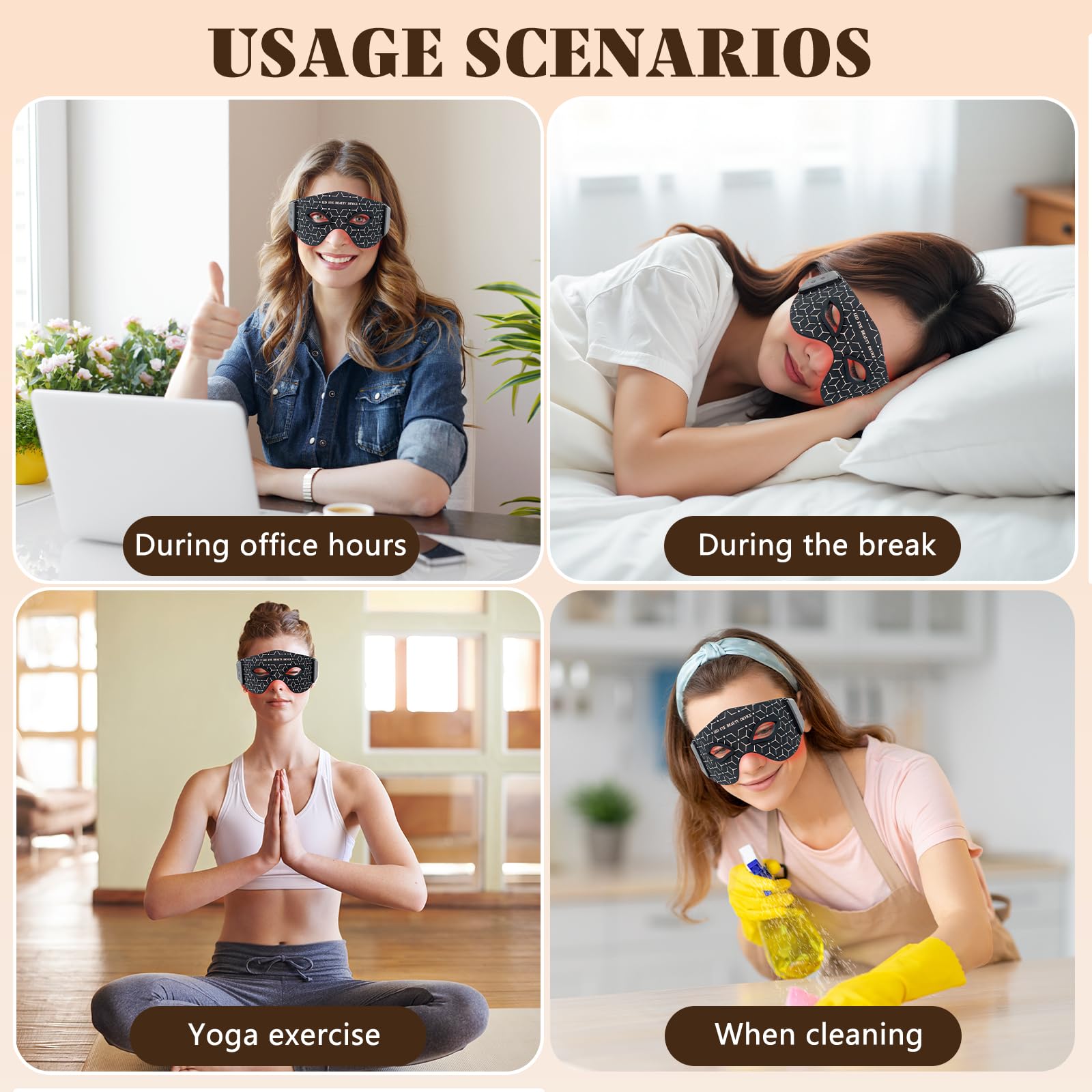 Epinuo eye mask targeting the under-eye area for a brighter look.