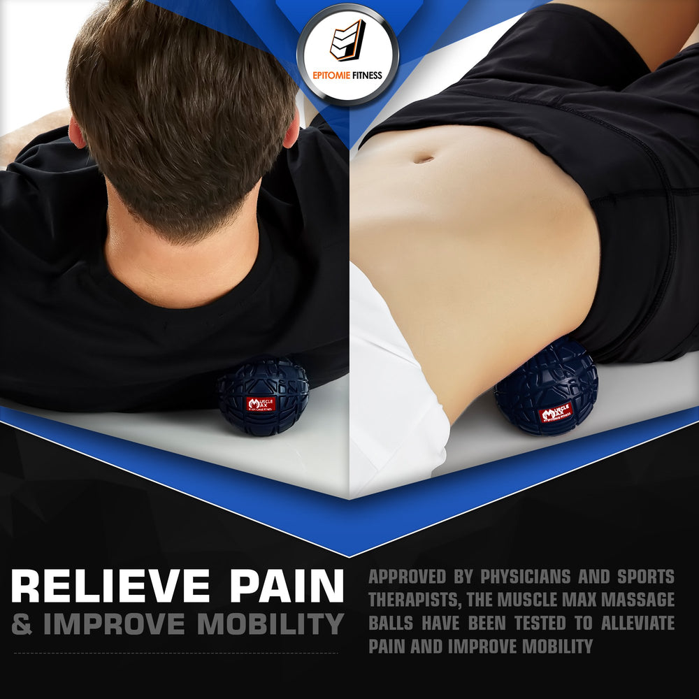 Epitomie Fitness Muscle Max under foot for soothing self-massage
