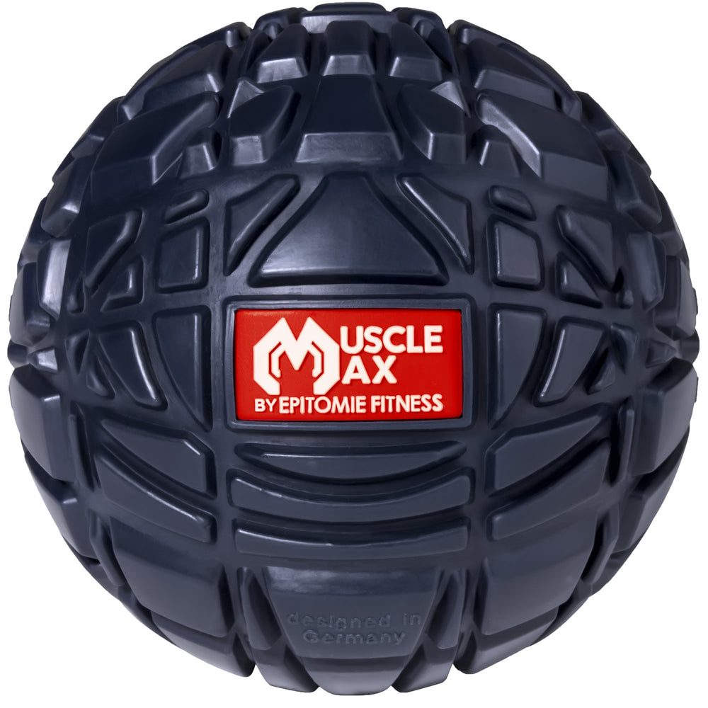 Epitomie Fitness Muscle Max massage ball in front view for targeted deep tissue work