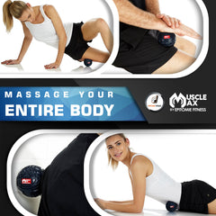Epitomie Fitness Muscle Max under quad during rollout for knot release