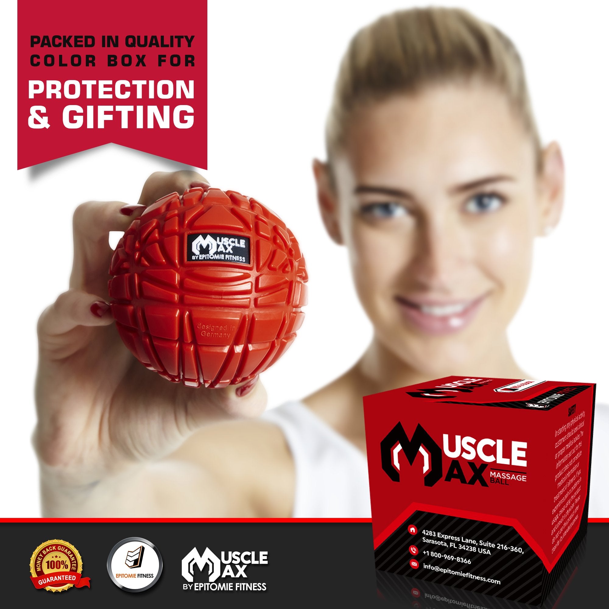 Quad, glute, and shoulder use with the Muscle Max Ball