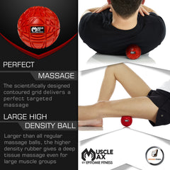 Muscle Max Ball with trigger point grid targeting tight areas