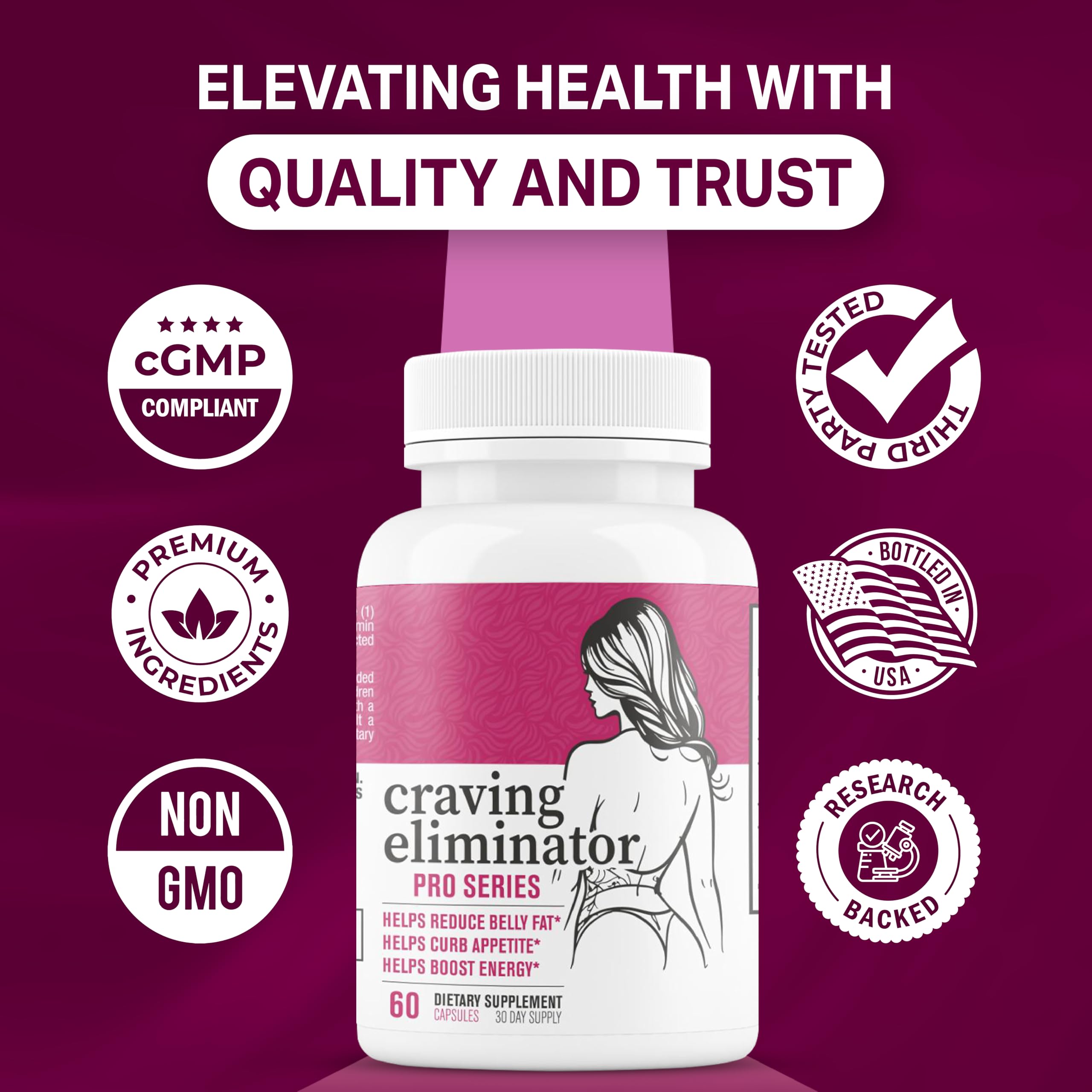 EPN Craving Eliminator Pro packaging on desk emphasizing consistency