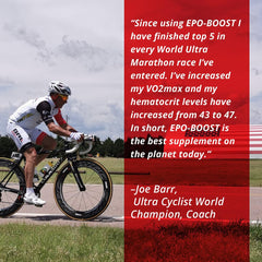 Echinacea panel on EPO-Boost hints at workout recovery support.