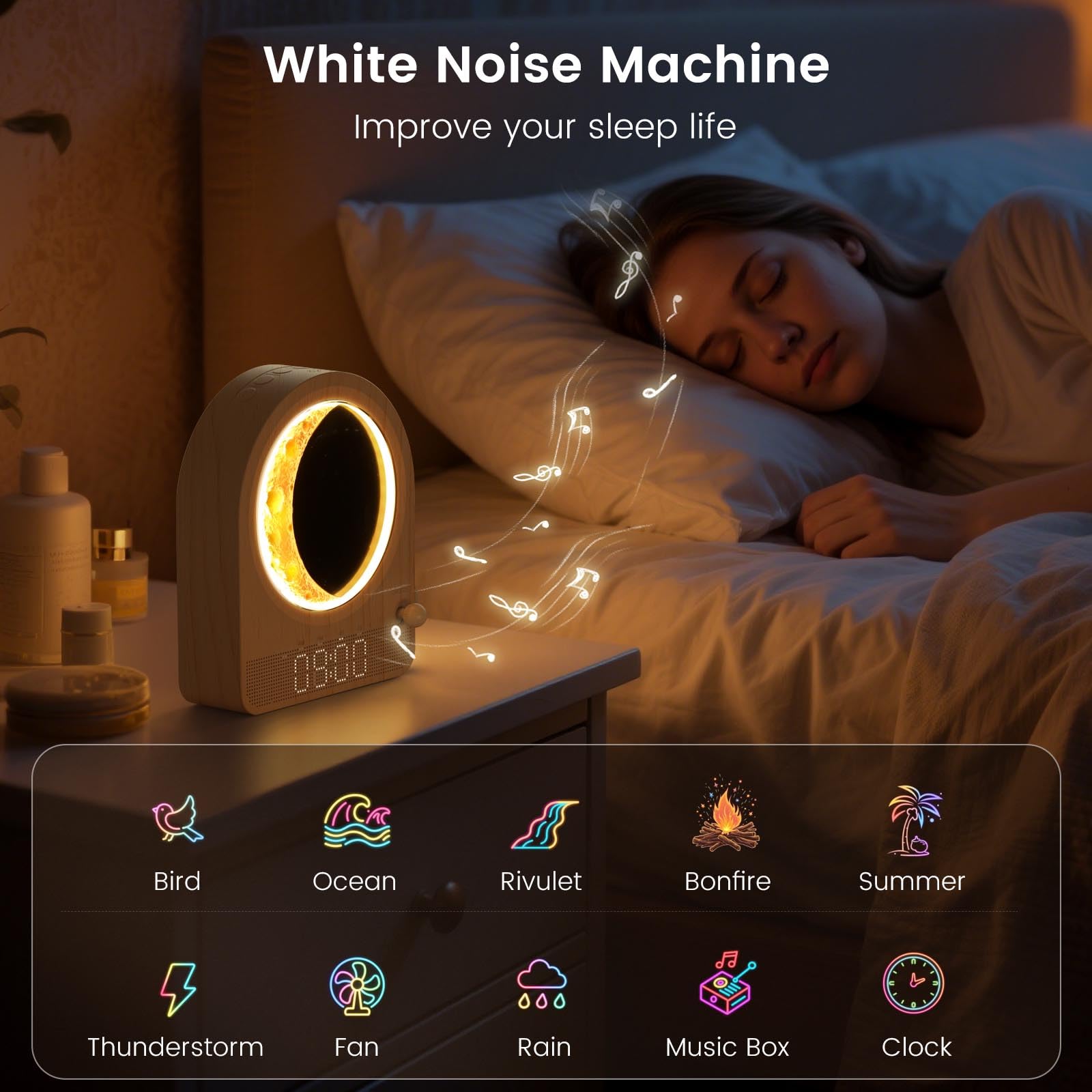 Epochleno night light mode provides warm glow for reading.