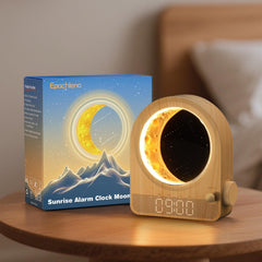Epochleno sunrise alarm clock front view with soft glow to start your day.