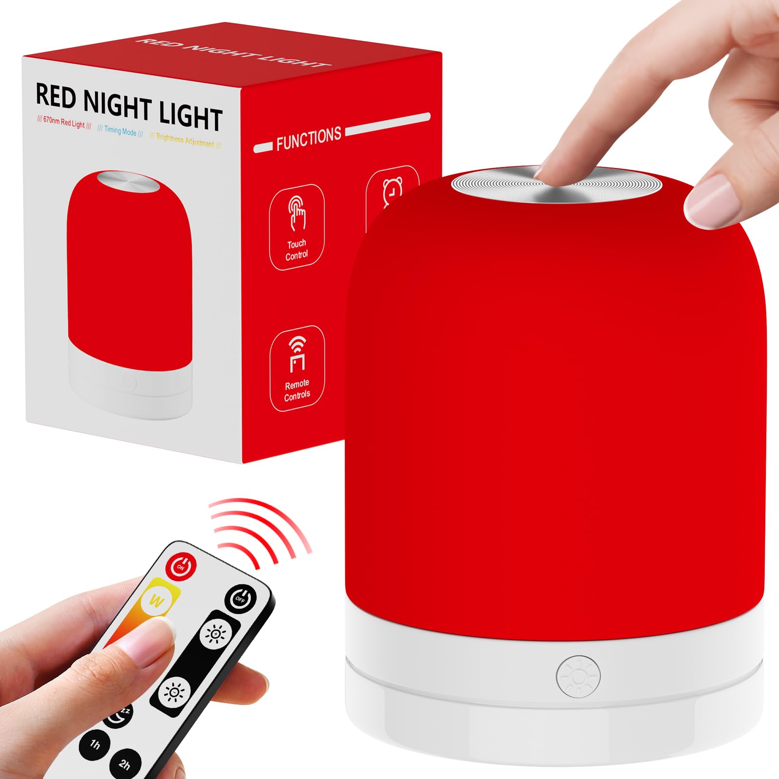 EPOE gift box includes lamp, remote, manual, and USB-C cable