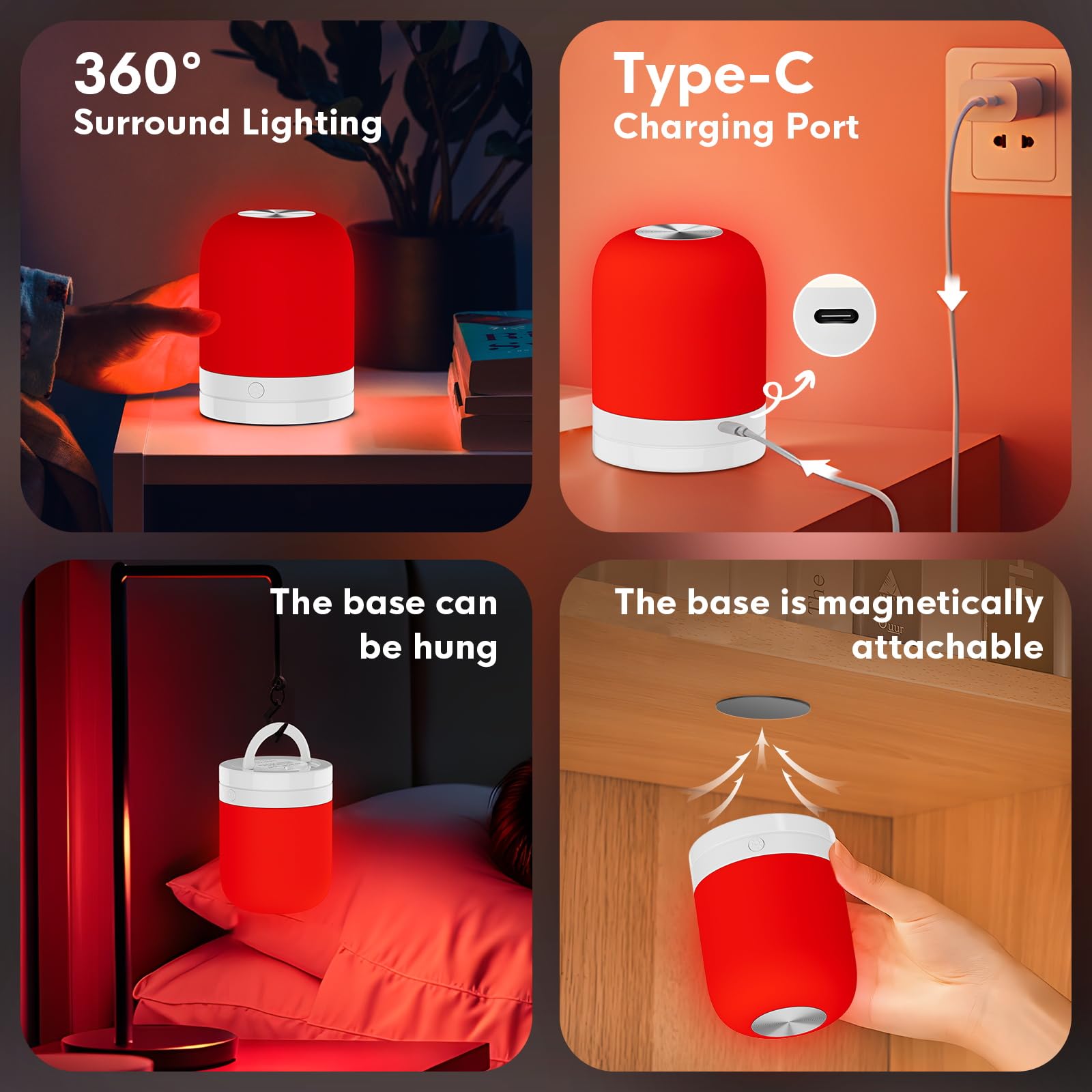 EPOE nightlight with timer auto-shutoff for convenience