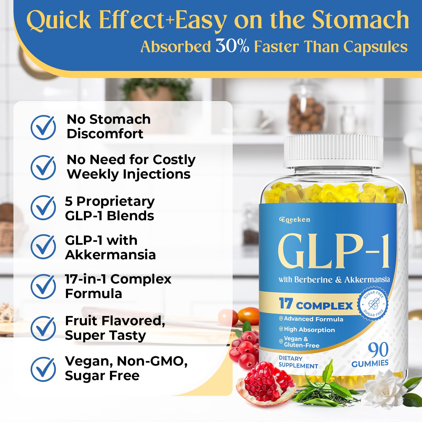 Label close-up shows vegan, non-GMO certification and allergen-free promise