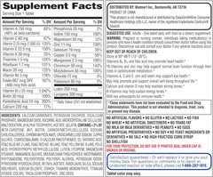 Equate Mature 50+ pills in bottle for daily use