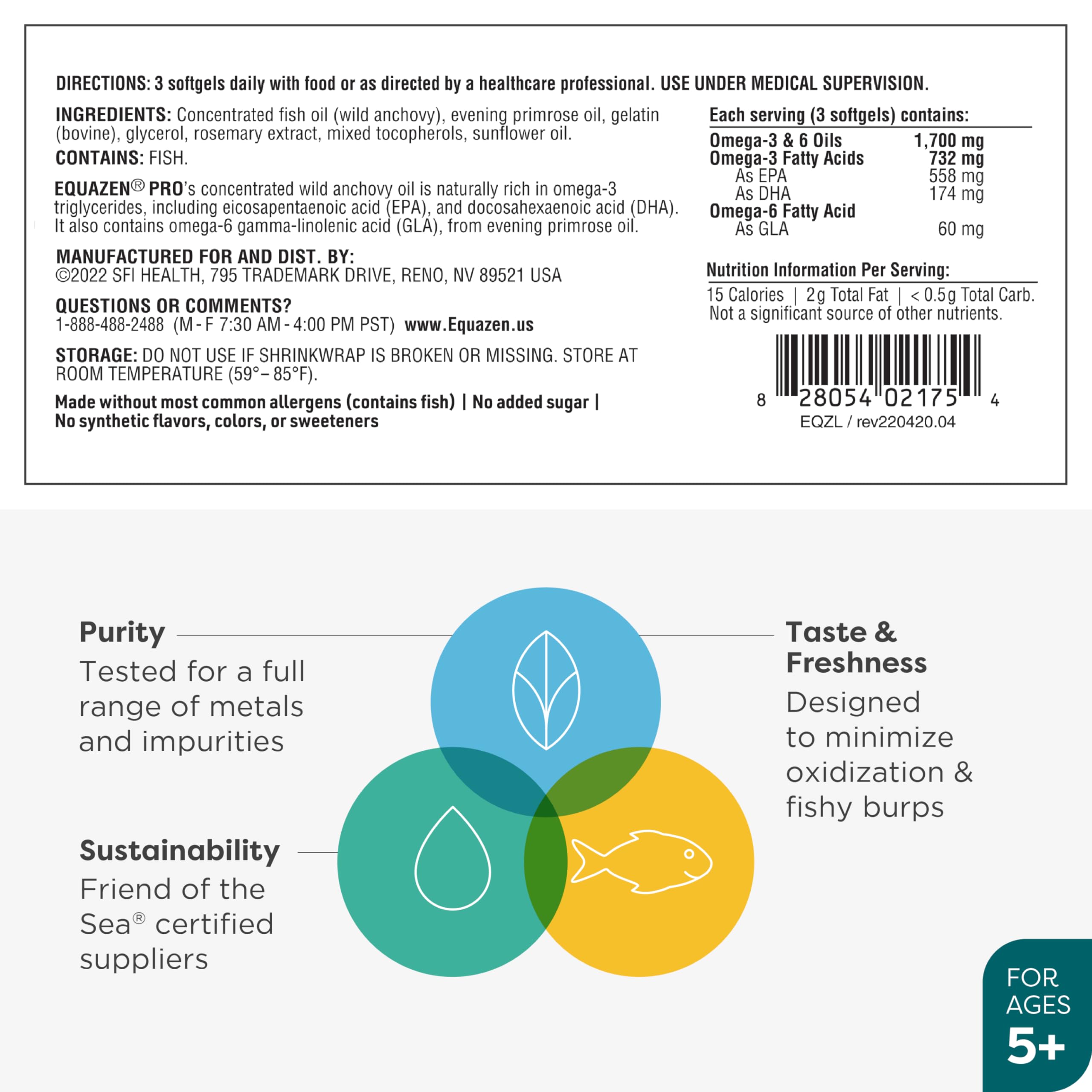 Equazen Pro SFI jelly chews option highlights alternative format.
