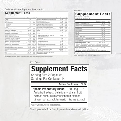 Equilife Dr. Cabral Detox chocolate shake poured, flavorful plant-based option for mindful meals.