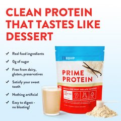 Equip Prime Protein Beef Scoop for precise daily protein measurements
