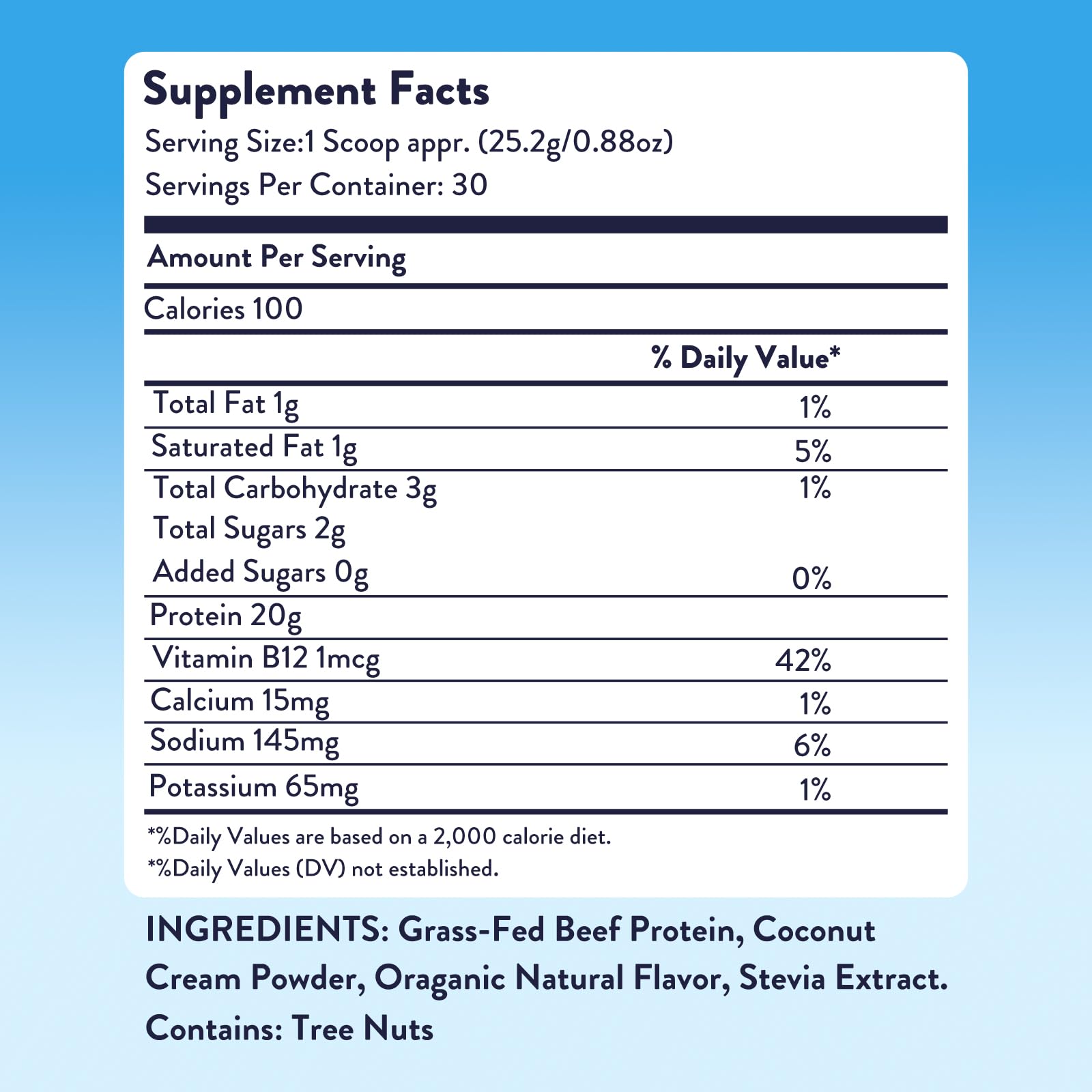 Equip Prime Protein Ingredients Panel highlights clean, whole-food ingredients