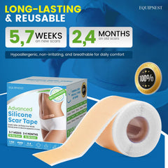 EQUIPNEST silicone scar sheets breathable structure supports comfort.