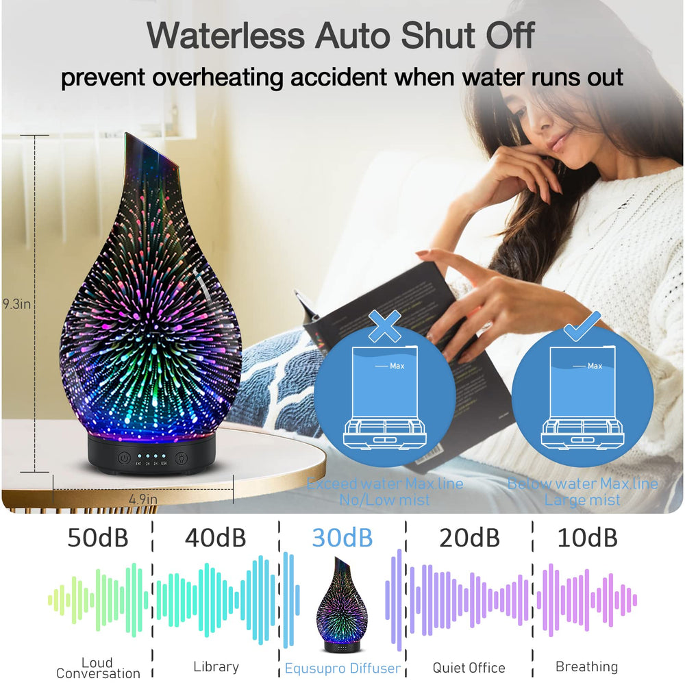 Compact and portable EQUSUPRO diffuser for desks and nightstands