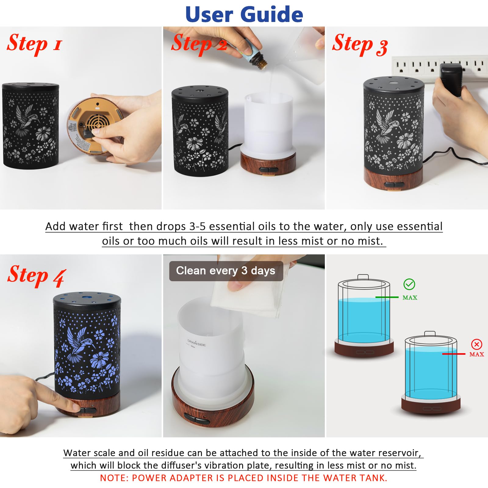 EQUSUPRO dual-mist modes offer customizable diffusion for relaxation.