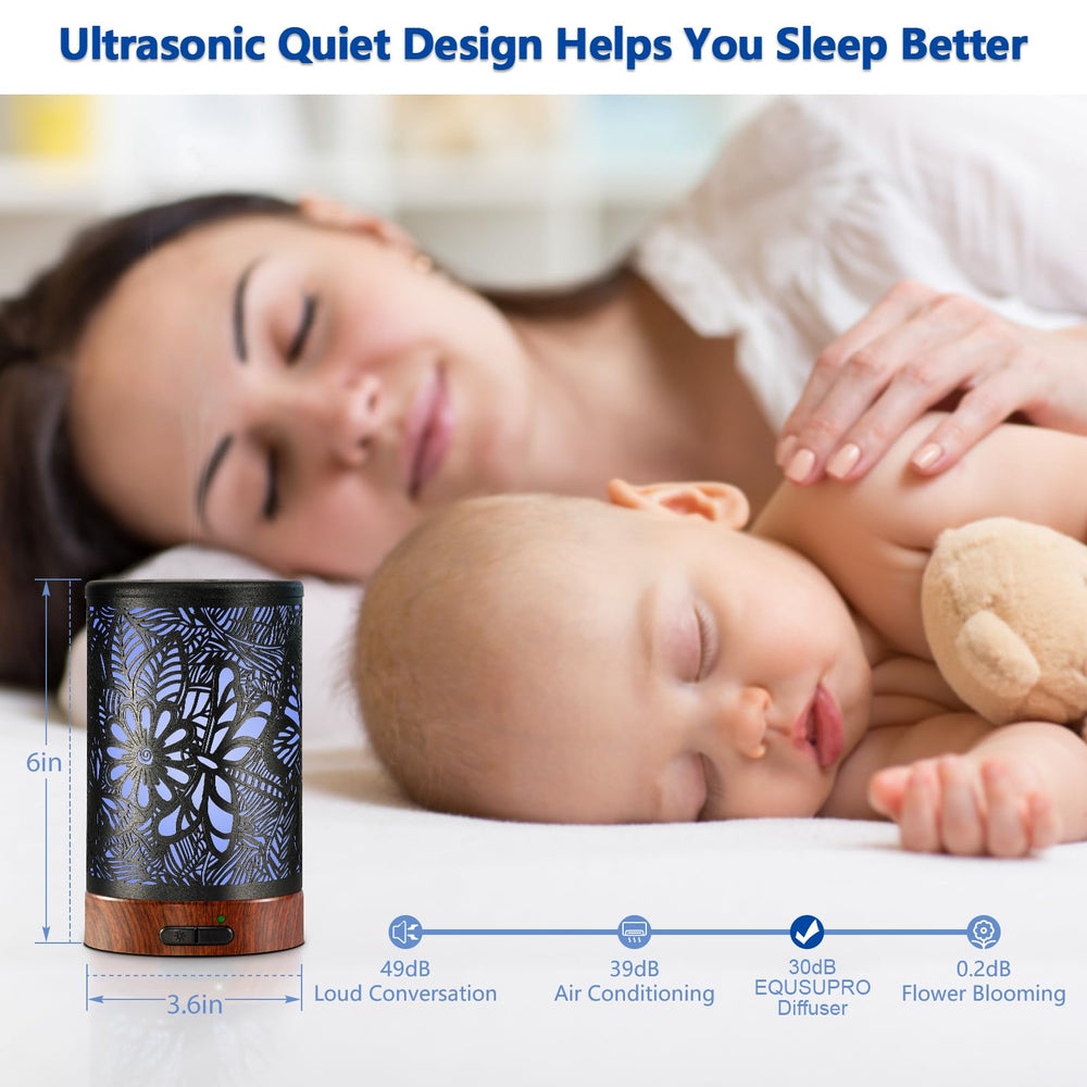 EQUSUPRO portable desk diffuser fits compact spaces for on-the-go aroma.
