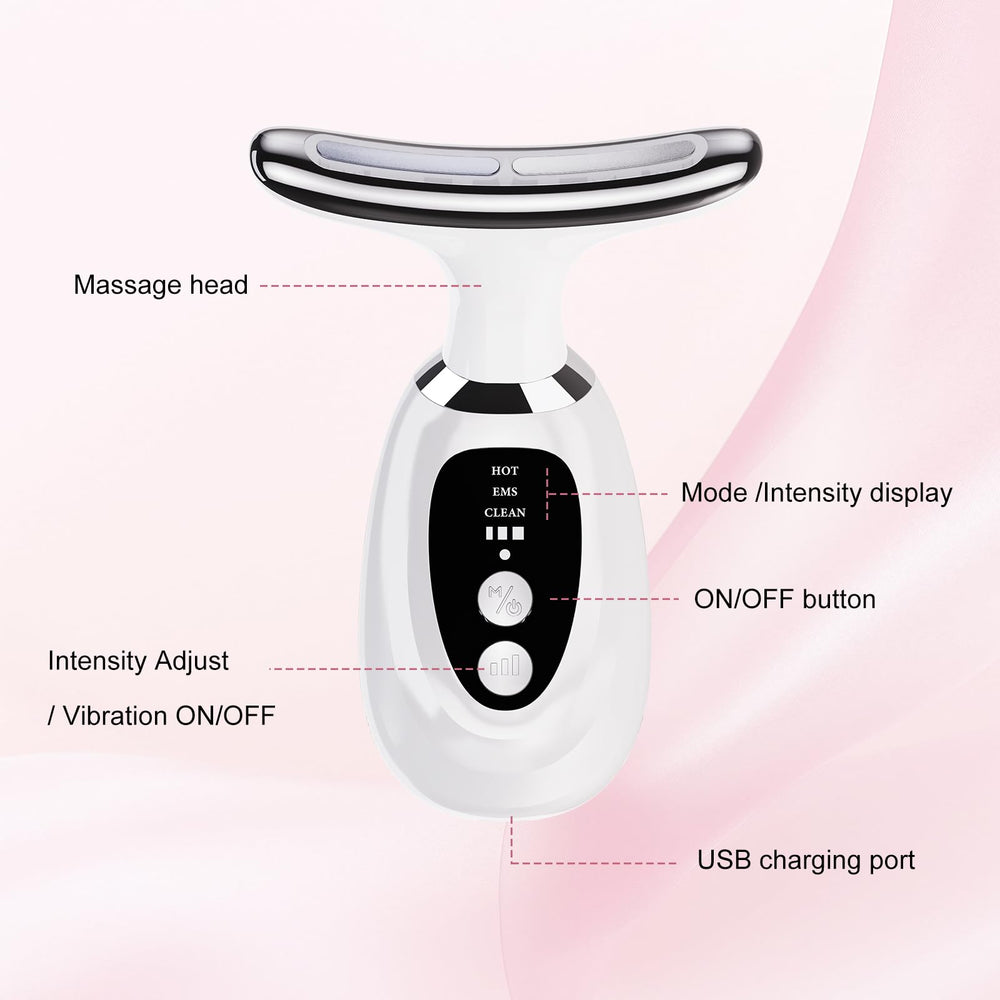 Erdnretl seven LED therapy modes for versatile skin care.