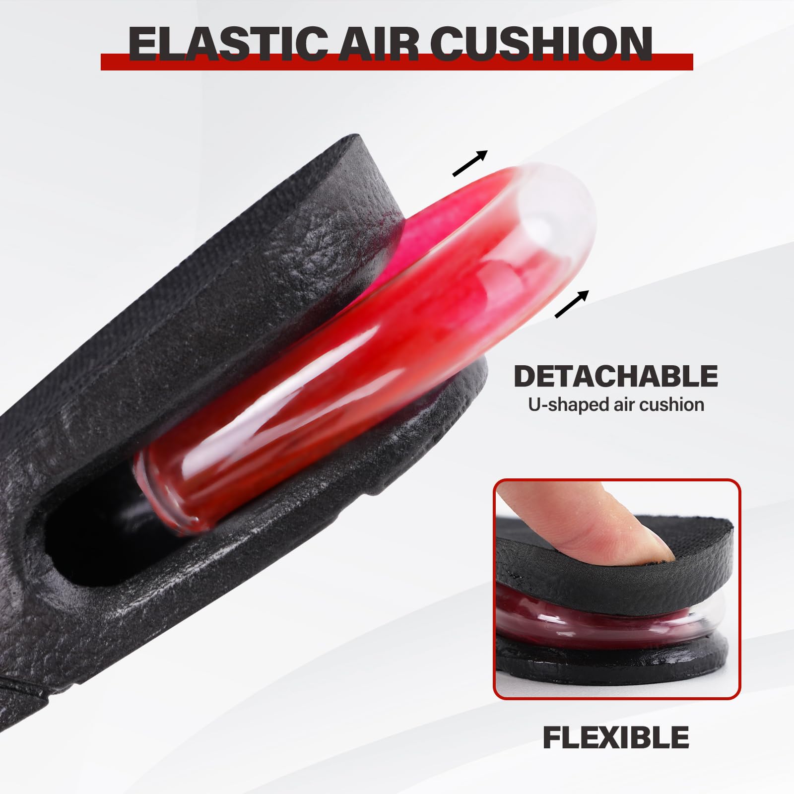 ERGOfoot 2.75 inch lift insole offering bold yet comfortable elevation