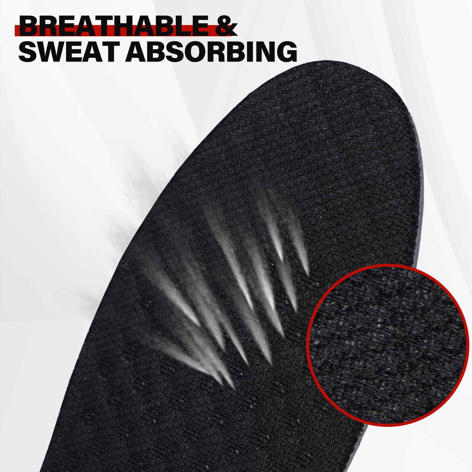 ERGOfoot air cushion insoles show shock absorption for long walks